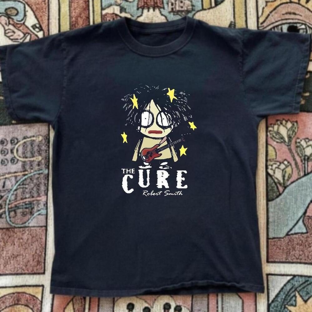 Gildan Black T Shirt The Cure Robert Smith Black T Shirt